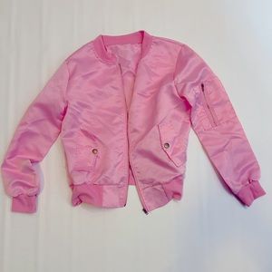 BABY PINK BOMBER JACKET